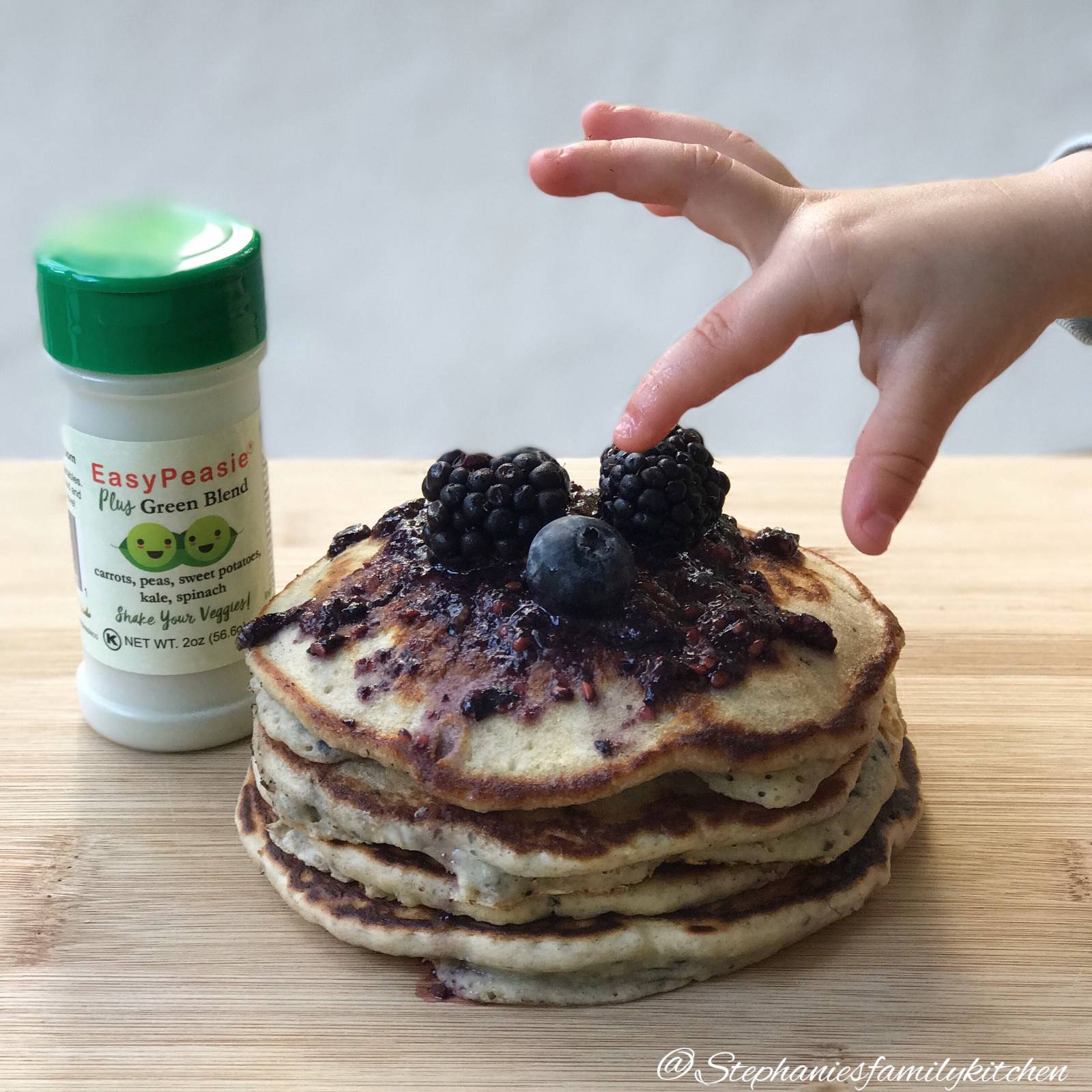 Veggie Berry Pancakes