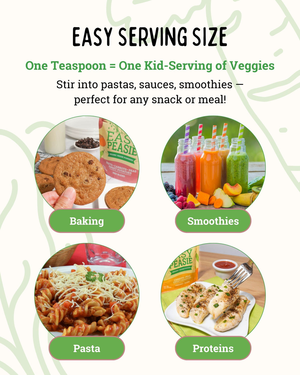 Organic Veggie Powders: Green Blend Pouch, 5oz