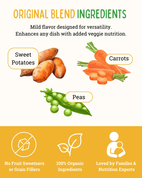 Organic Veggie Powders: Original Blend Pouch, 5oz