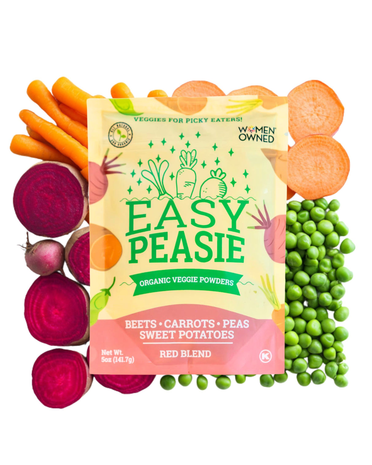 Organic Veggie Powders: Red Blend Pouch, 5oz