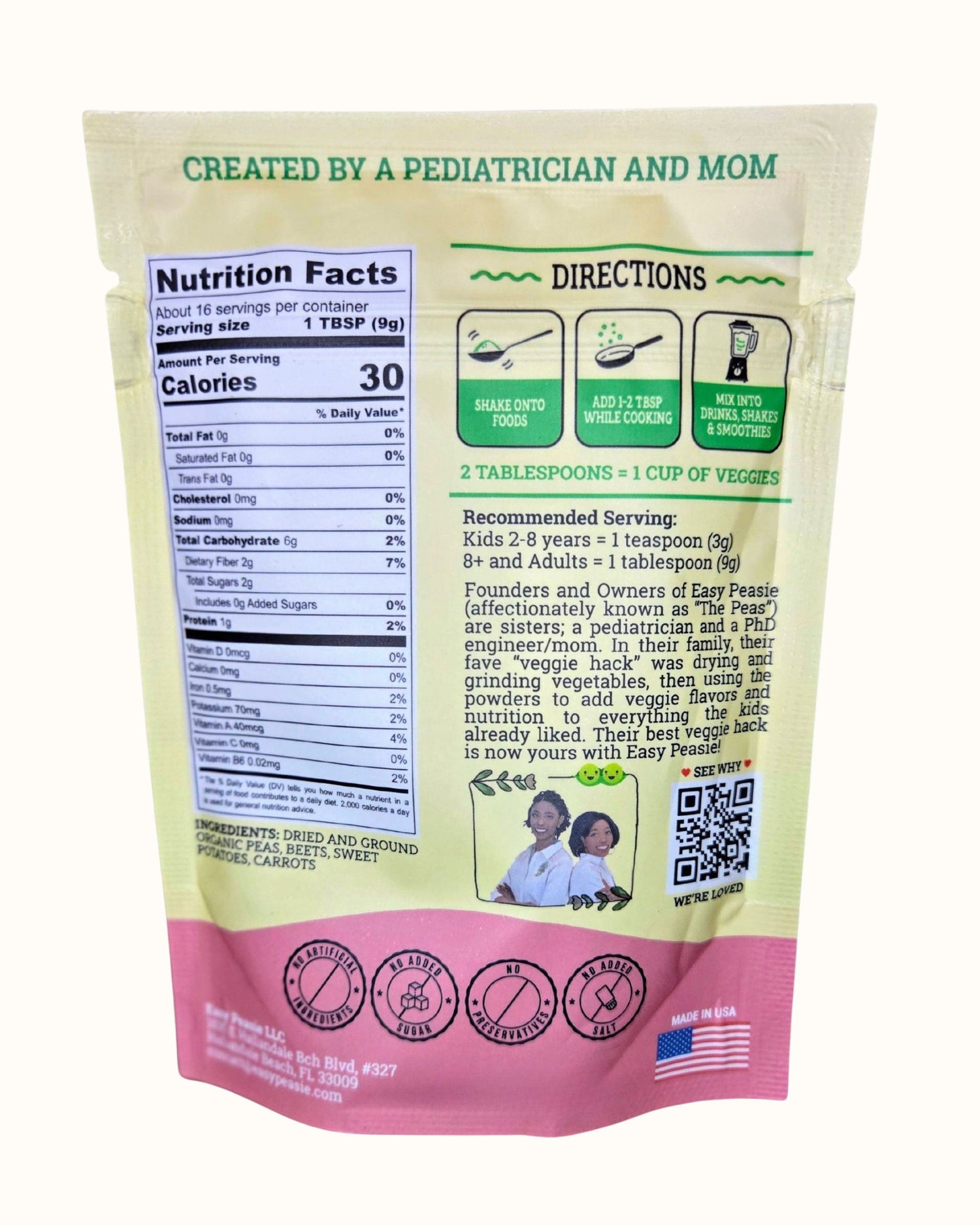 Organic Veggie Powders: Red Blend Pouch, 5oz