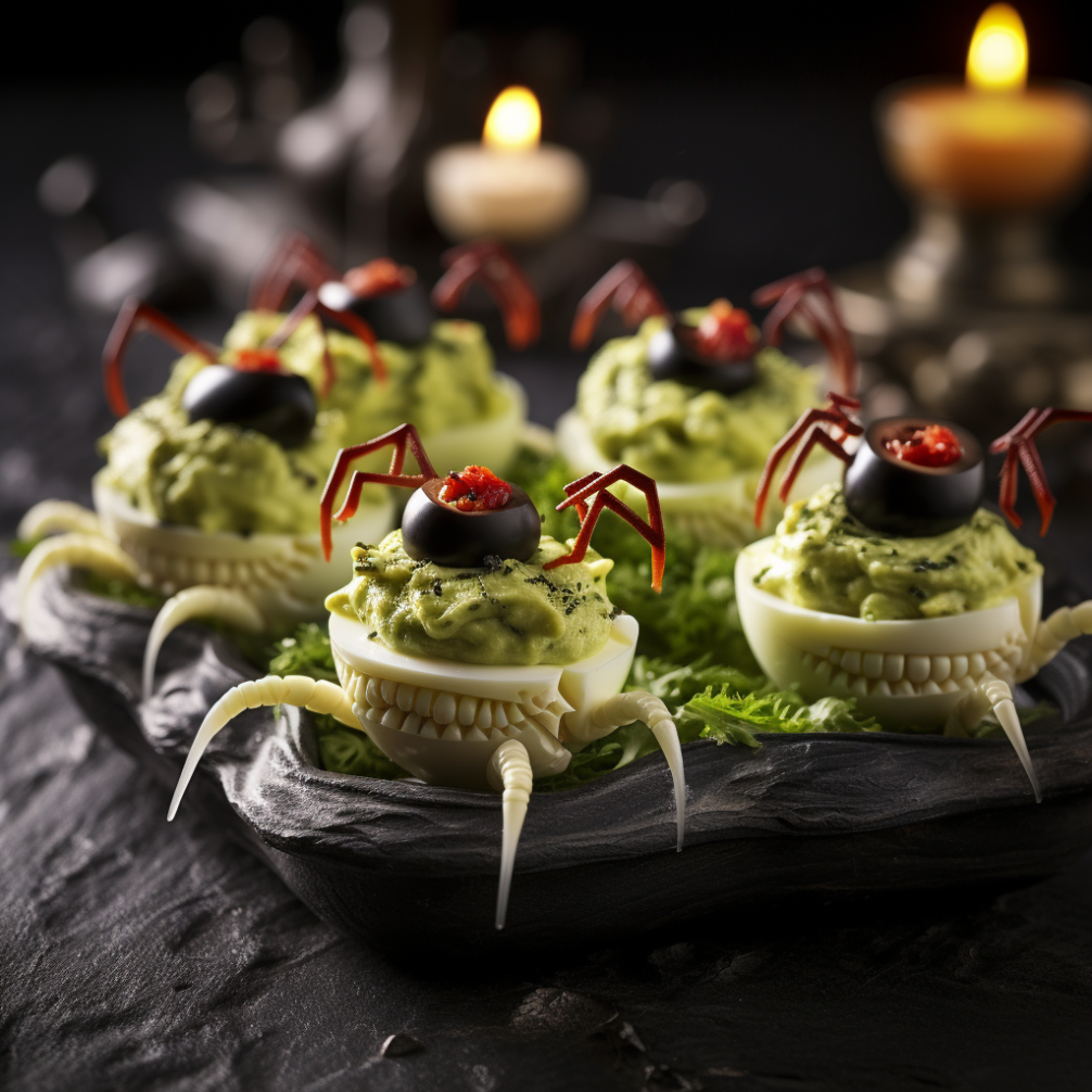 Weekend Recipe: Spooky Spider Avocado Deviled Eggs