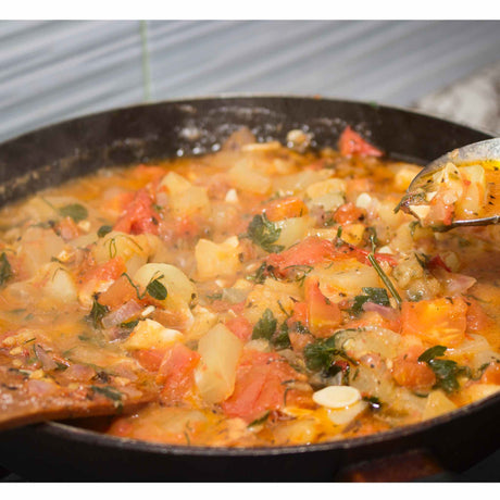 vegetable soup in a pot