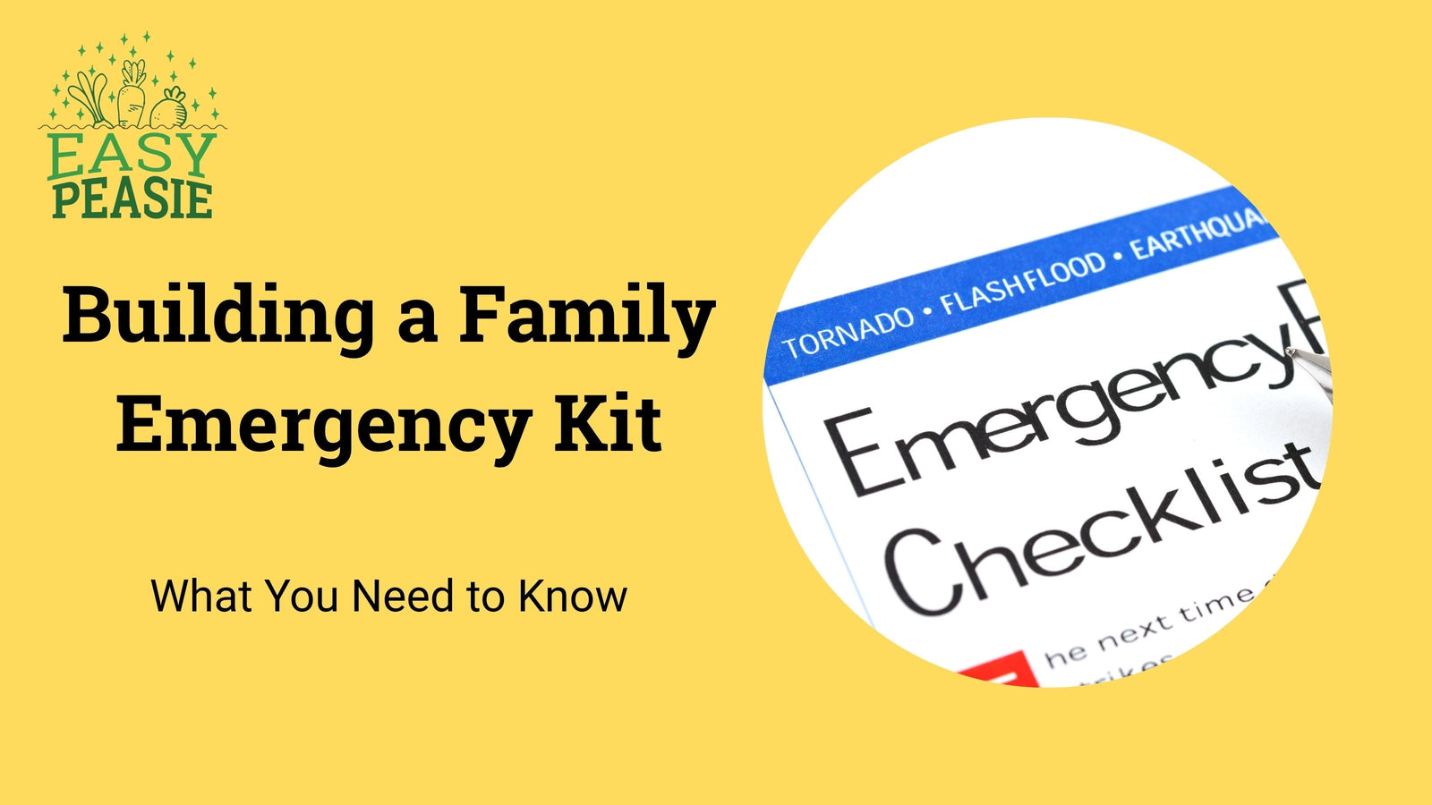 Building a Family Emergency Kit: What You Need to Know