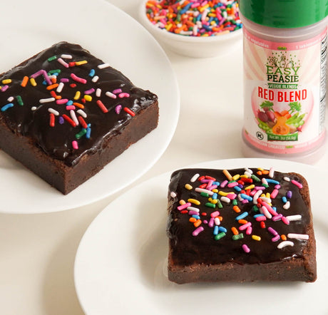 Recipe - Brownies with EasyPeasie Veggie Blends. Veggie Hack for Picky Eaters. Veggie Sprinkles!