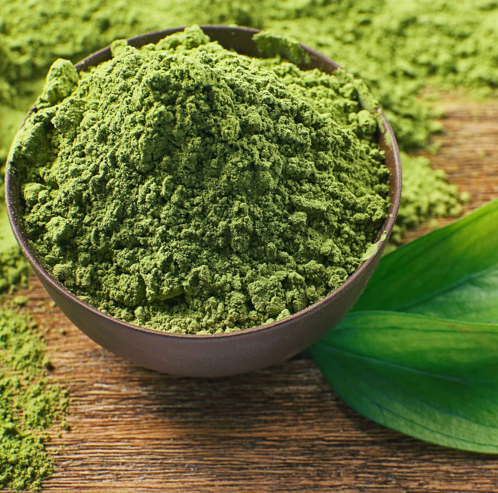 green powder in a bowl