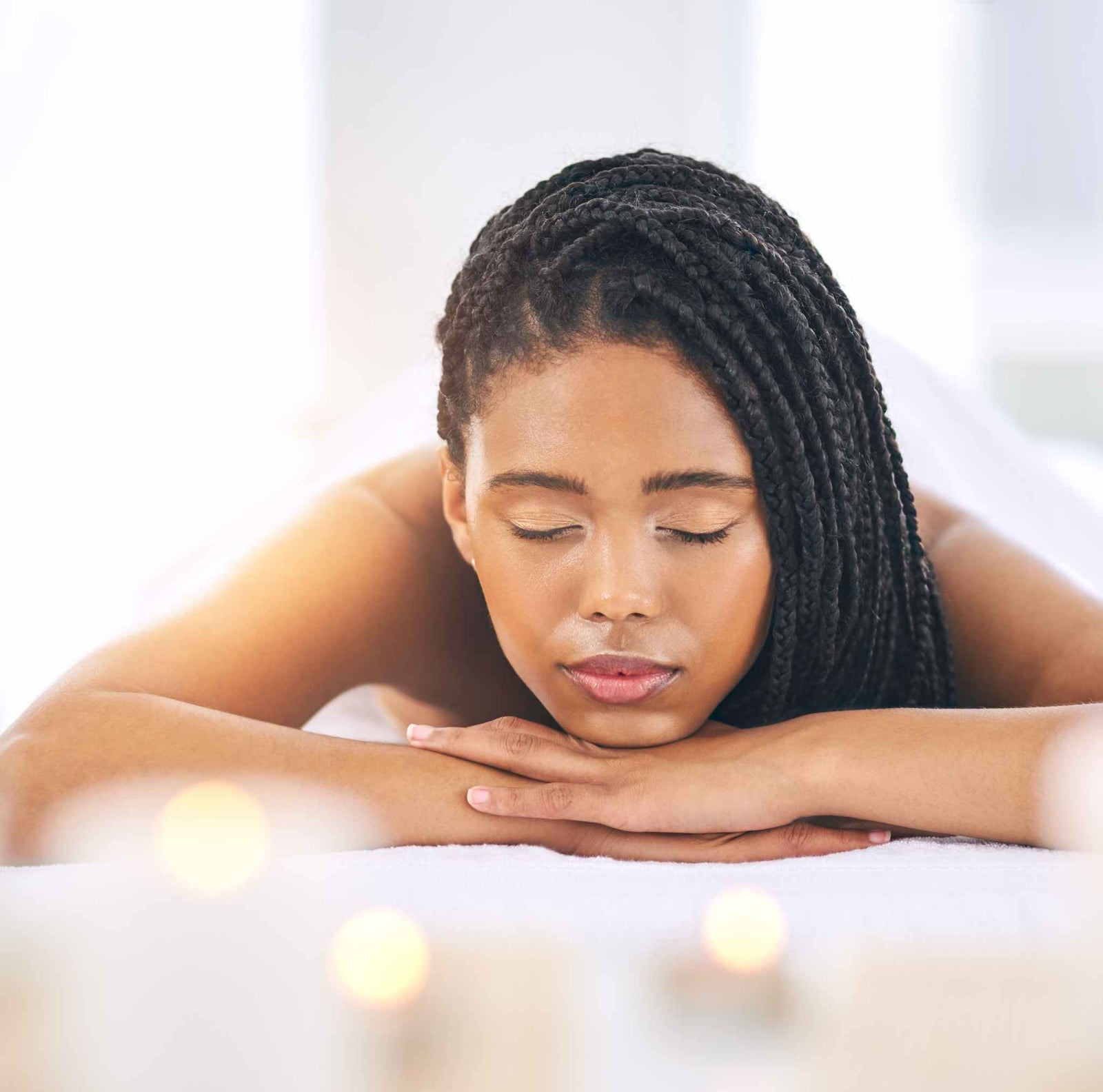 mom relaxing at spa_self-care