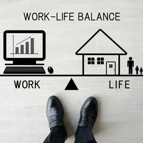 work-life balance on scale