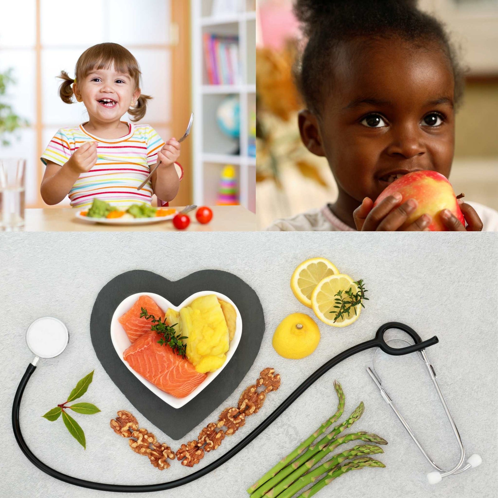 kids eating heart-healthy foods