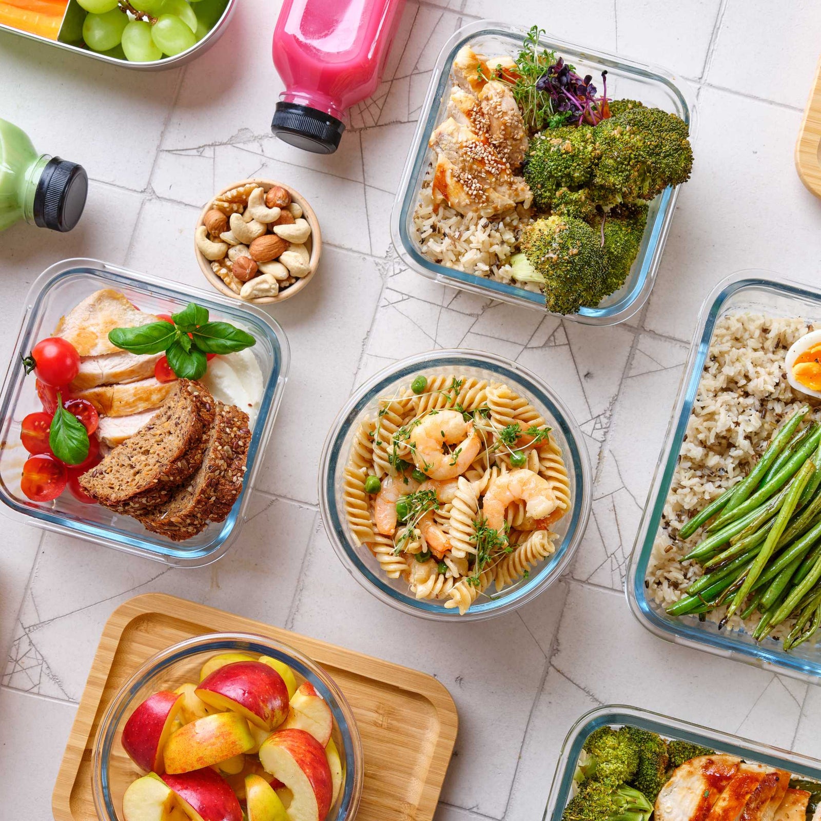 meals in meal prep containers