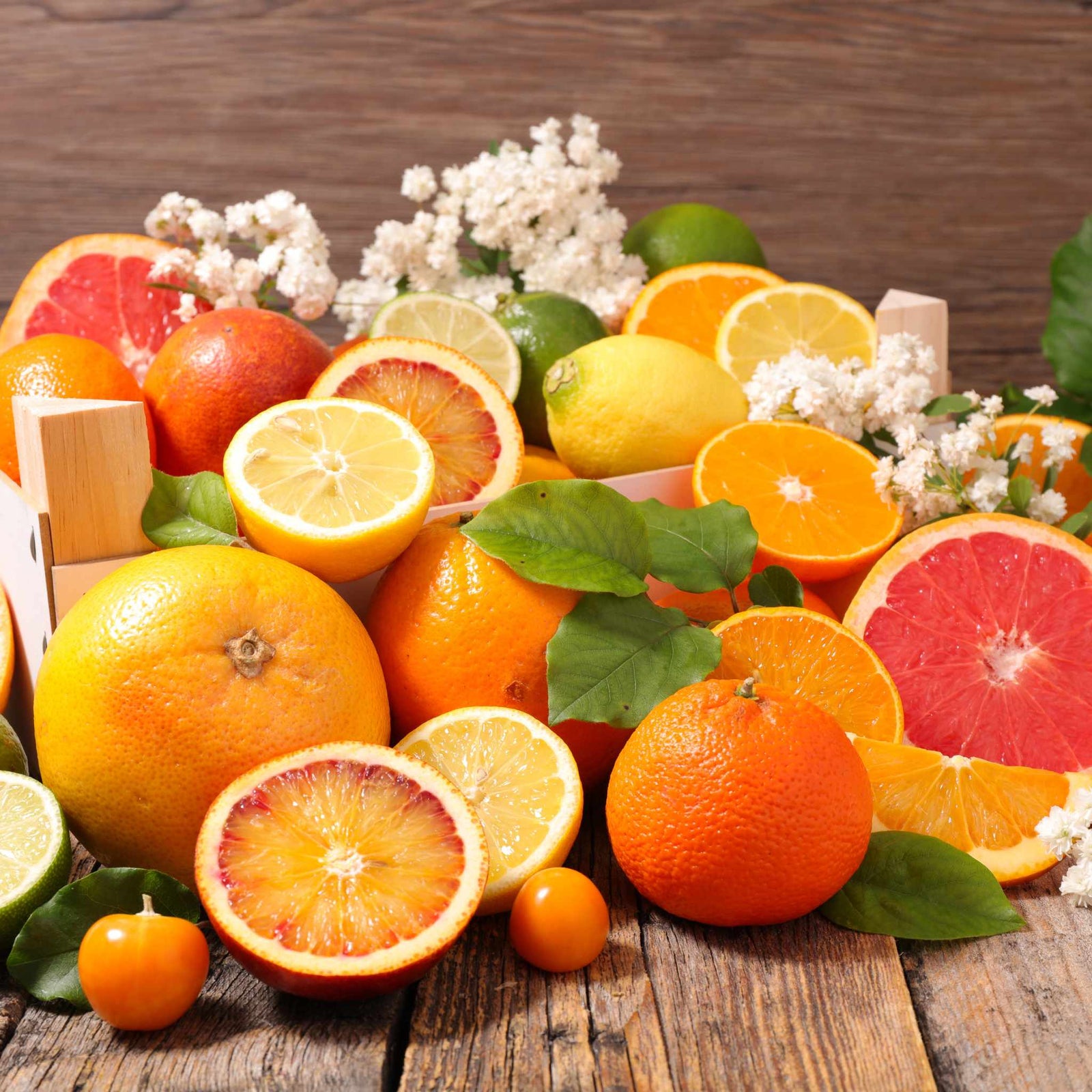 collection of citrus fruits