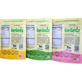 photo of back of Easy Peasie Veggie Powder Blends, 3-pack pouches