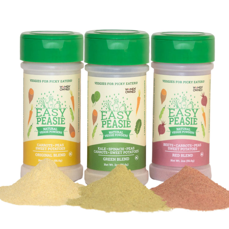 Natural Veggie Powders: 3-Pack (each jar 2oz) - Easy Peasie