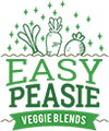 Easy Peasie Veggie Blends logo. Vegetables powder blends for picky eaters