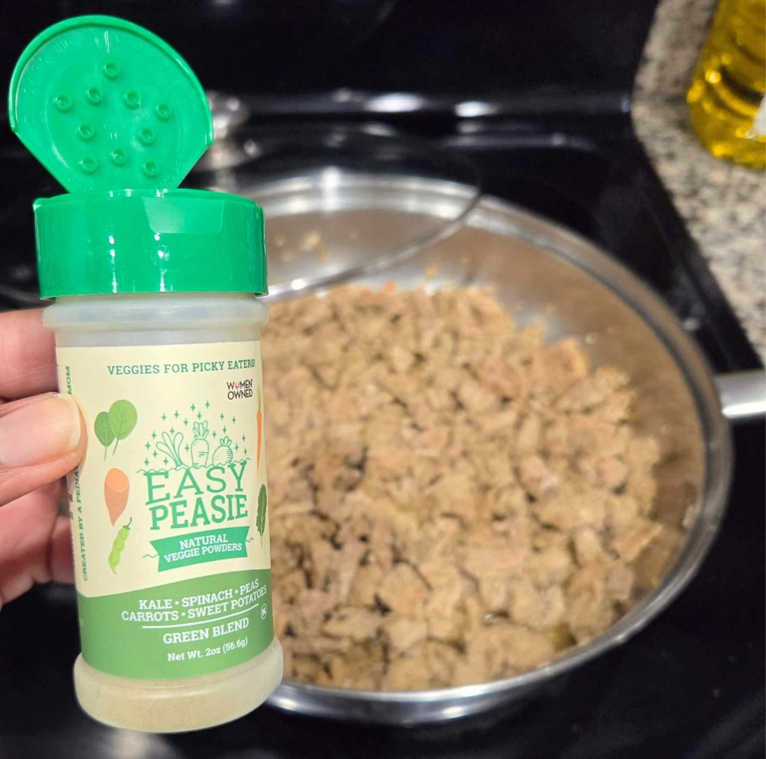 Natural Veggie Powders: 3-Pack (each jar 2oz) - Easy Peasie