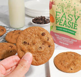 Chocolate chip cookies and Easy Peasie veggie powder Red Blend pouch