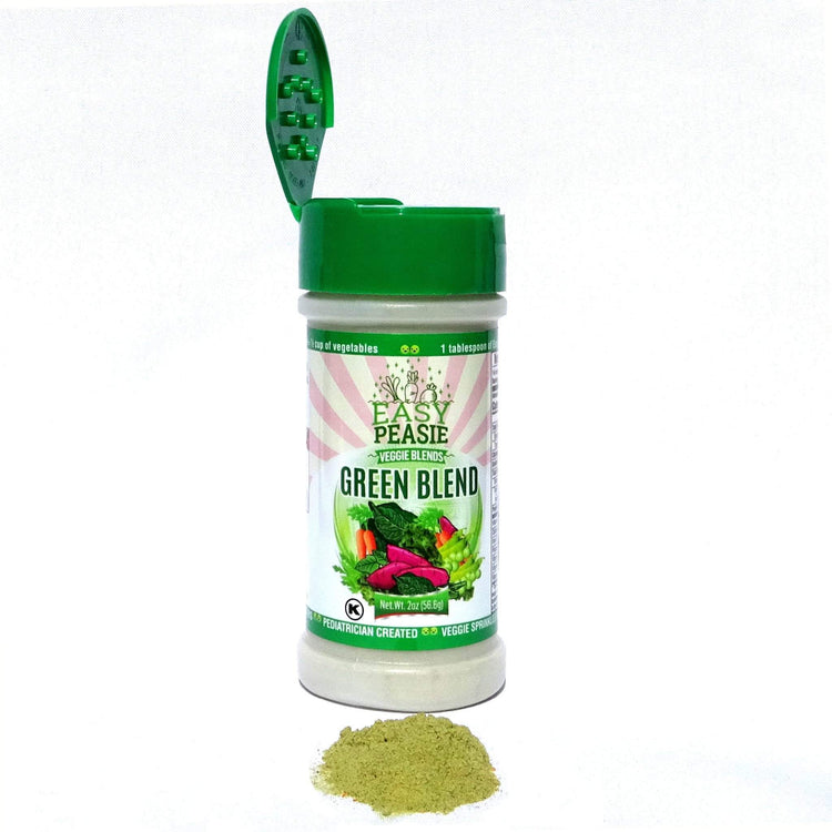 Easy Peasie Green Blend Veggie Powder (carrots, peas, sweet potatoes, kale, spinach). Picky eater approved vegetable supplement