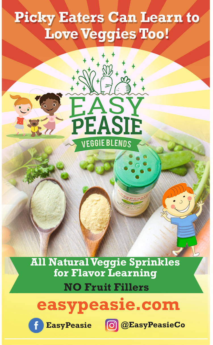 EasyPeasie Flyer: Picky Eaters can learn to love veggies, easypeasie.com