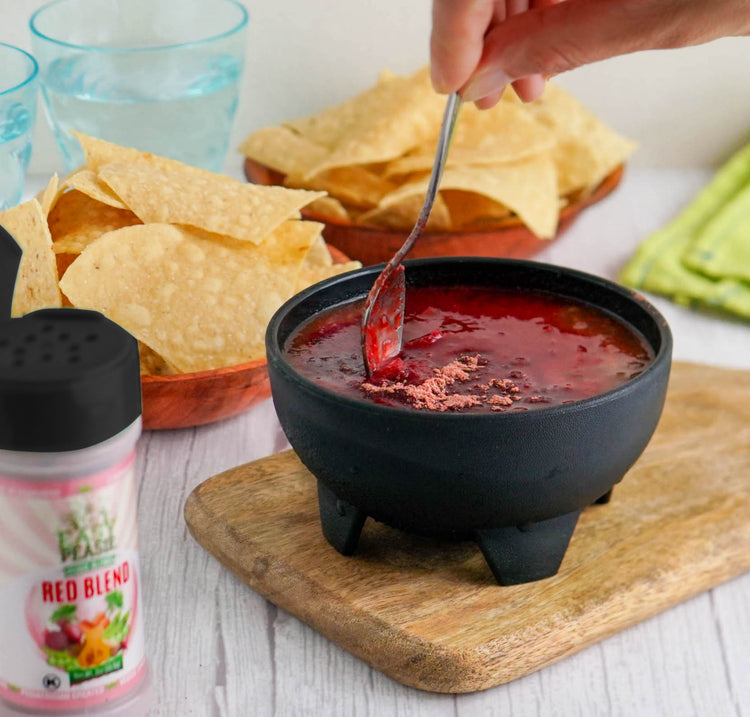 Sneak Easy Peasie veggie powder blends into salsa for picky eaters