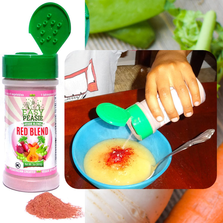 Recipe - EasyPeasie Red Blend (carrots, peas, beets, squash) and Applesauce